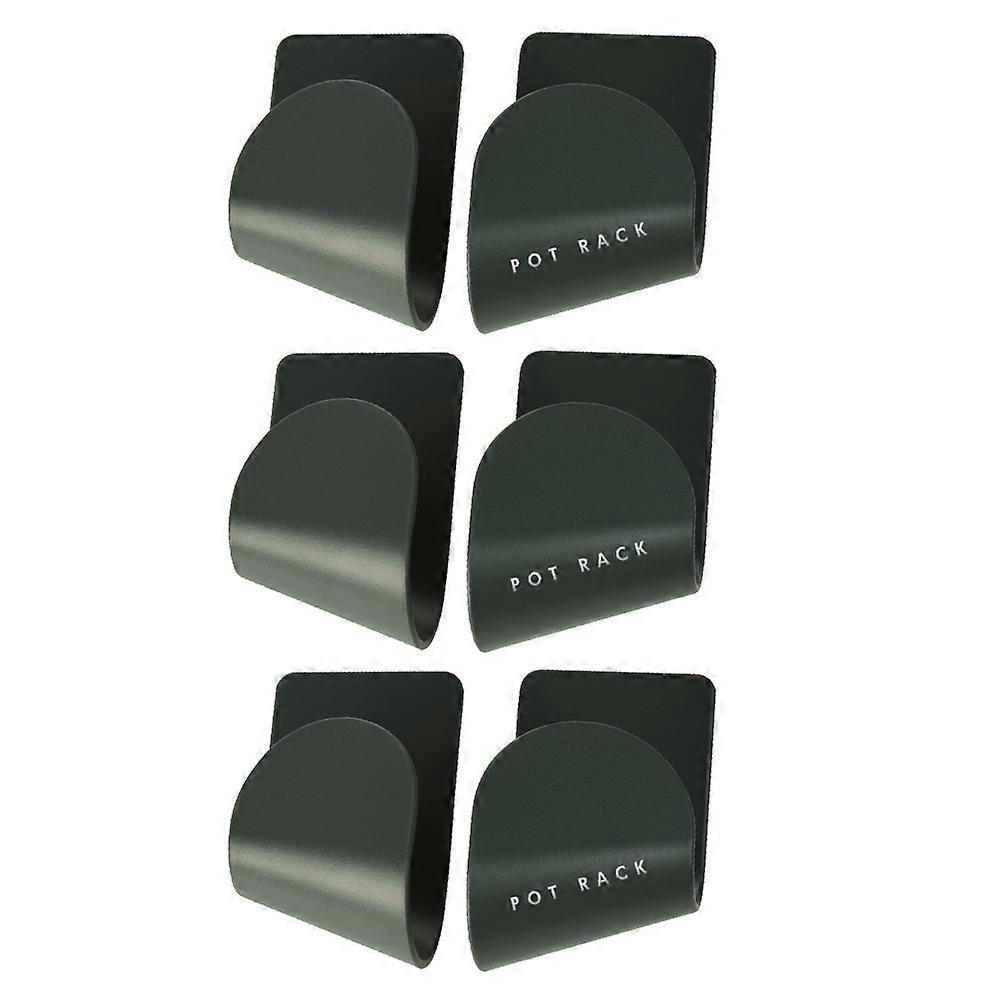 Hanging Pan Rack Pot Lid Racks Kitchen Cookware Rectangular Abs Material Organizer Drainage 3 Pairs