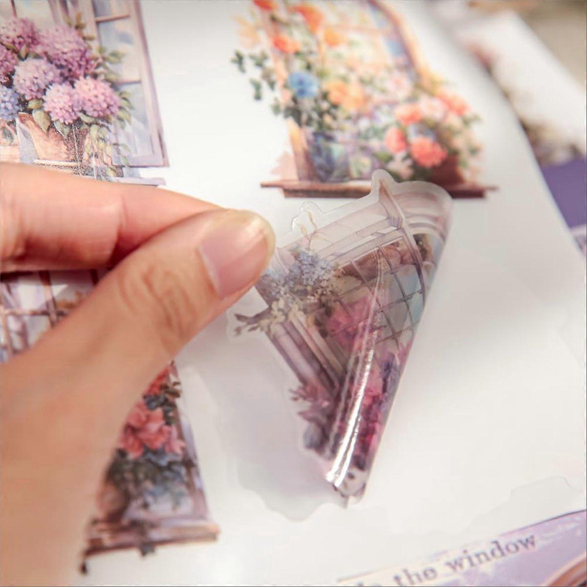 Předřezaný sešit samolepek do deníku, 20 listů, s okénkem