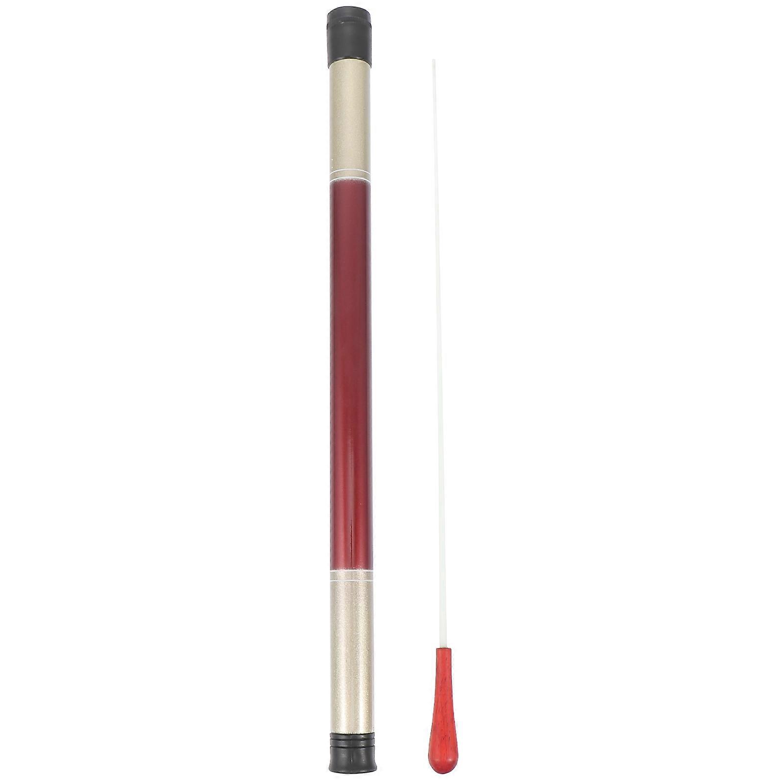 Concert Baton Team Direction Dark Red Cylindrical 2Pcs