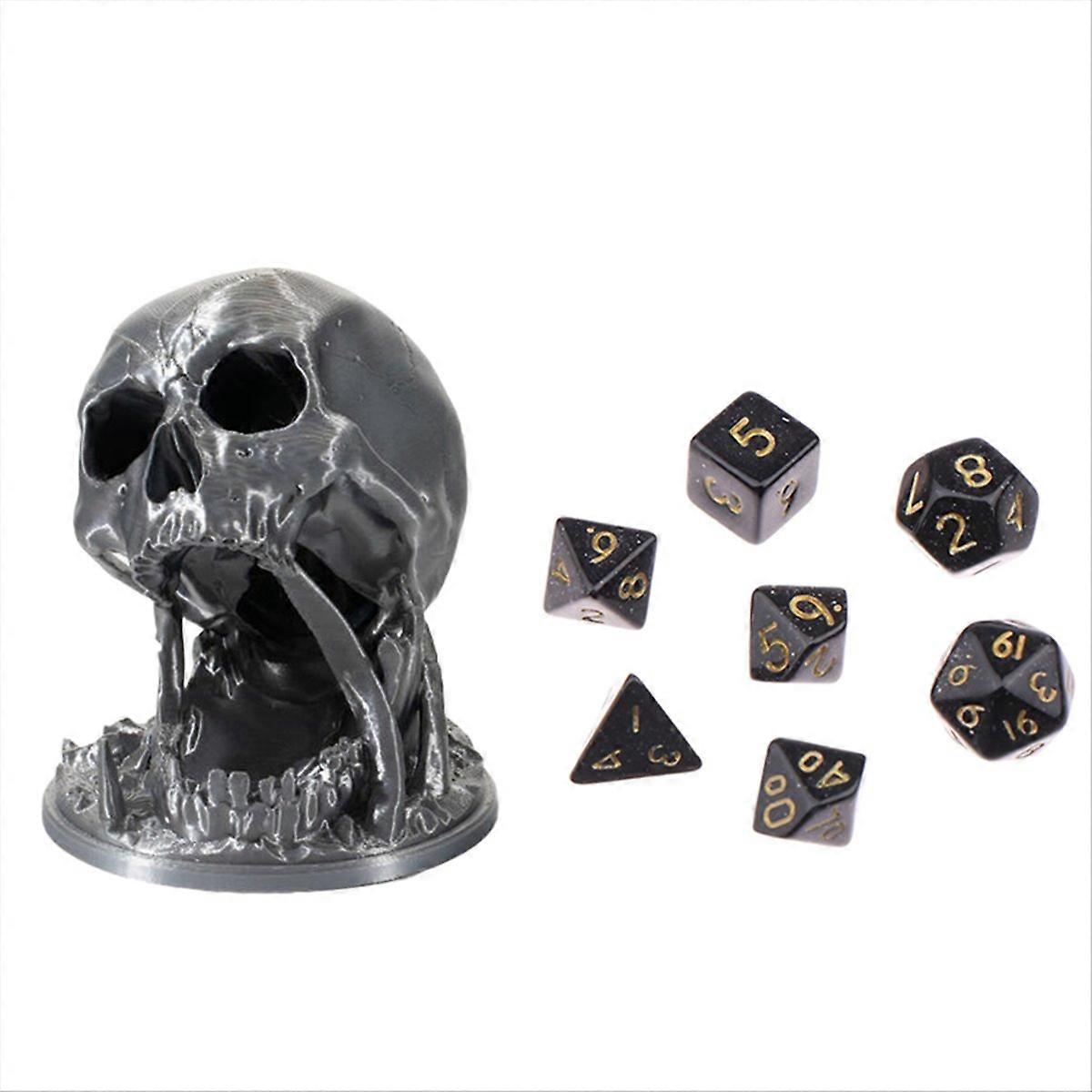 Skull Dice Tower 3D Printed DND Dice Rolling Tower Dice Set C