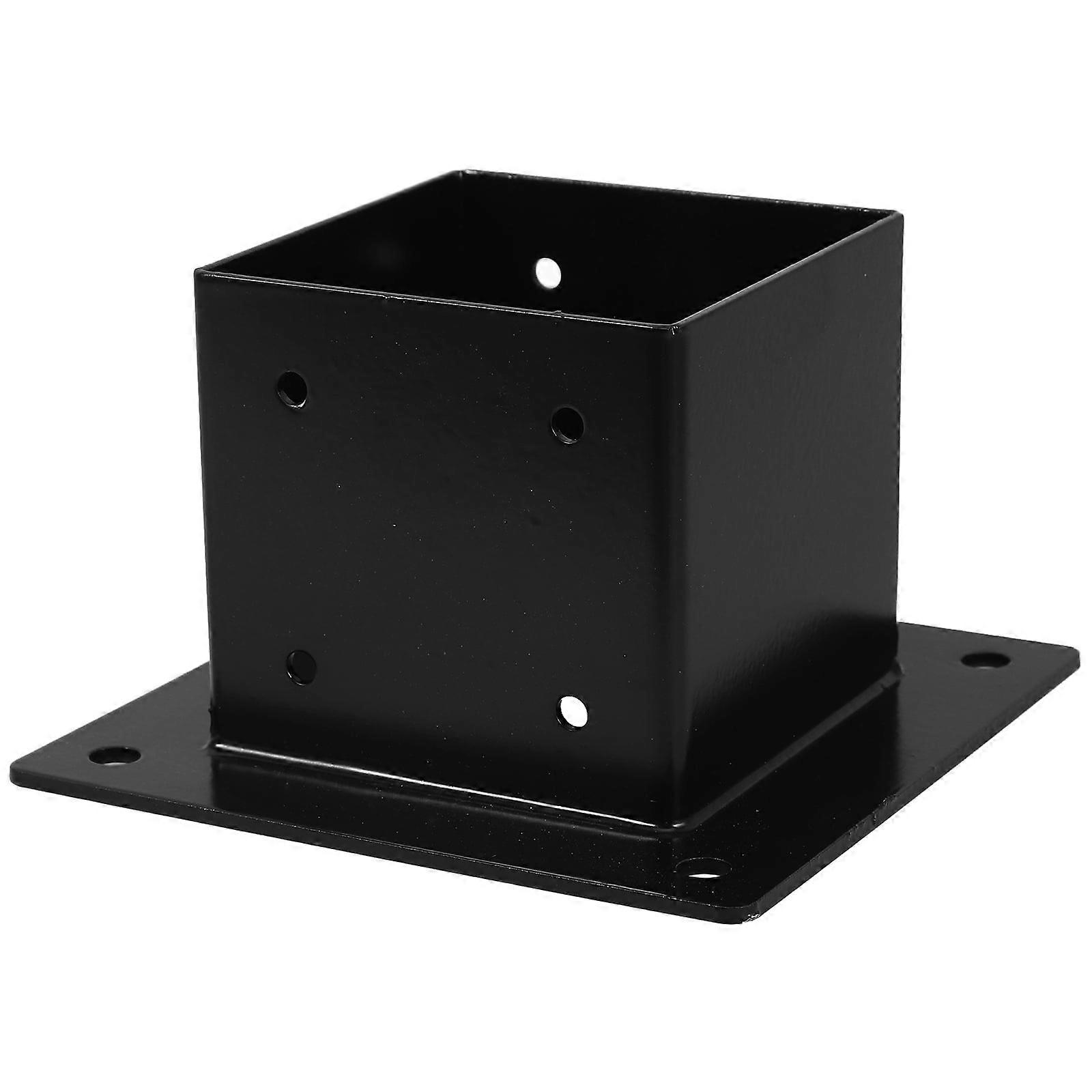 1 Set Handrail Pole Base Bracket Deck Post Fixed Base Mailbox Post Supply Wood Post Anchor Square Post Holder Railing Support