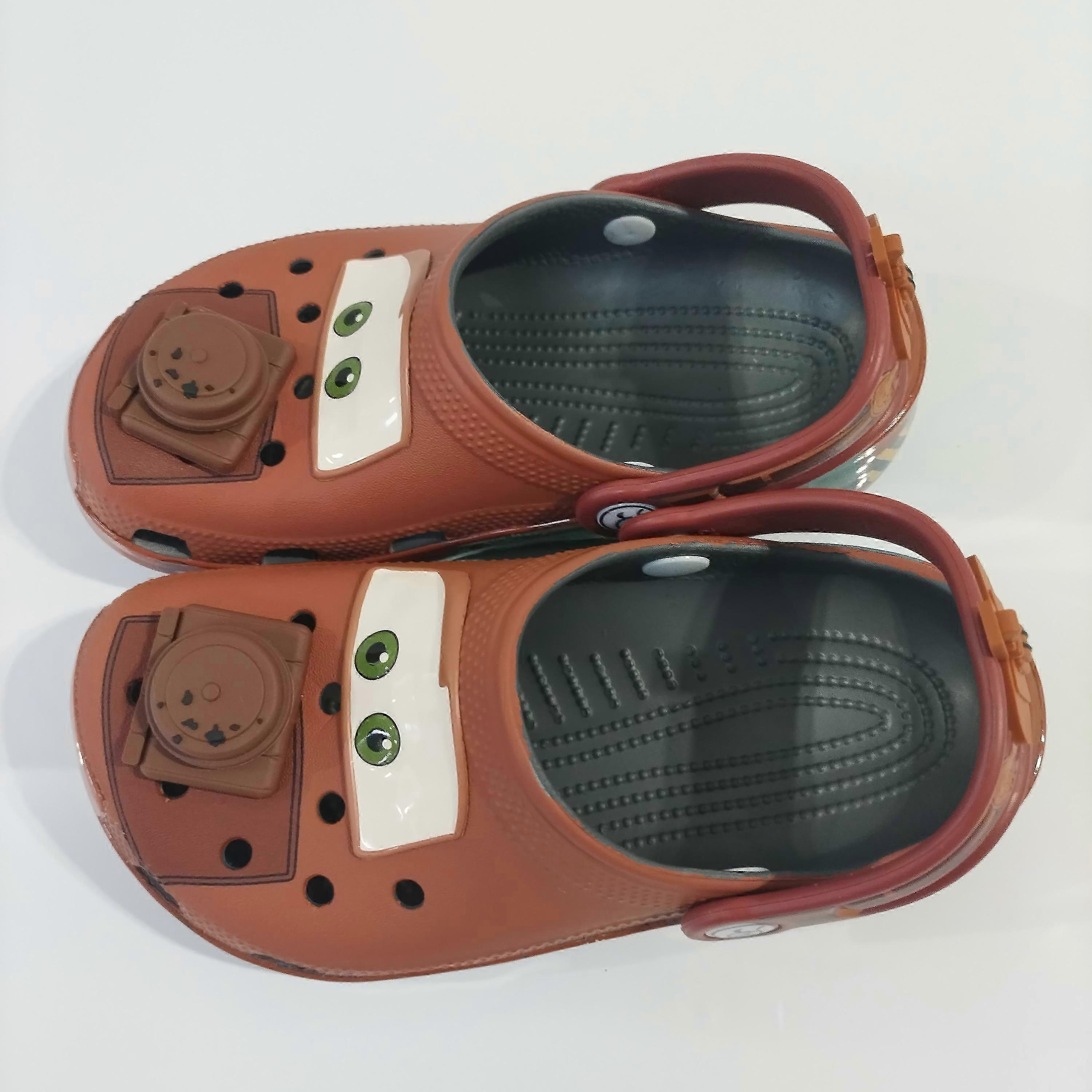 Disney Pixar Cars McQueen & Mater Breathable Waterproof Child Slippers Boys Outdoor Casual Sandals Trendy Gift Cartoon Design