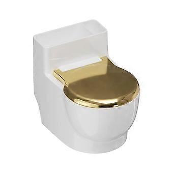 Tigela de parede para animais de estimação em formato de vaso sanitário - Dispensador divertido para animais de estimação em formato de vaso sanitário - Dispensador suspenso em aço inoxidável anti-derramamento para cães e gatos de interior (1 unidade, 10 cm)