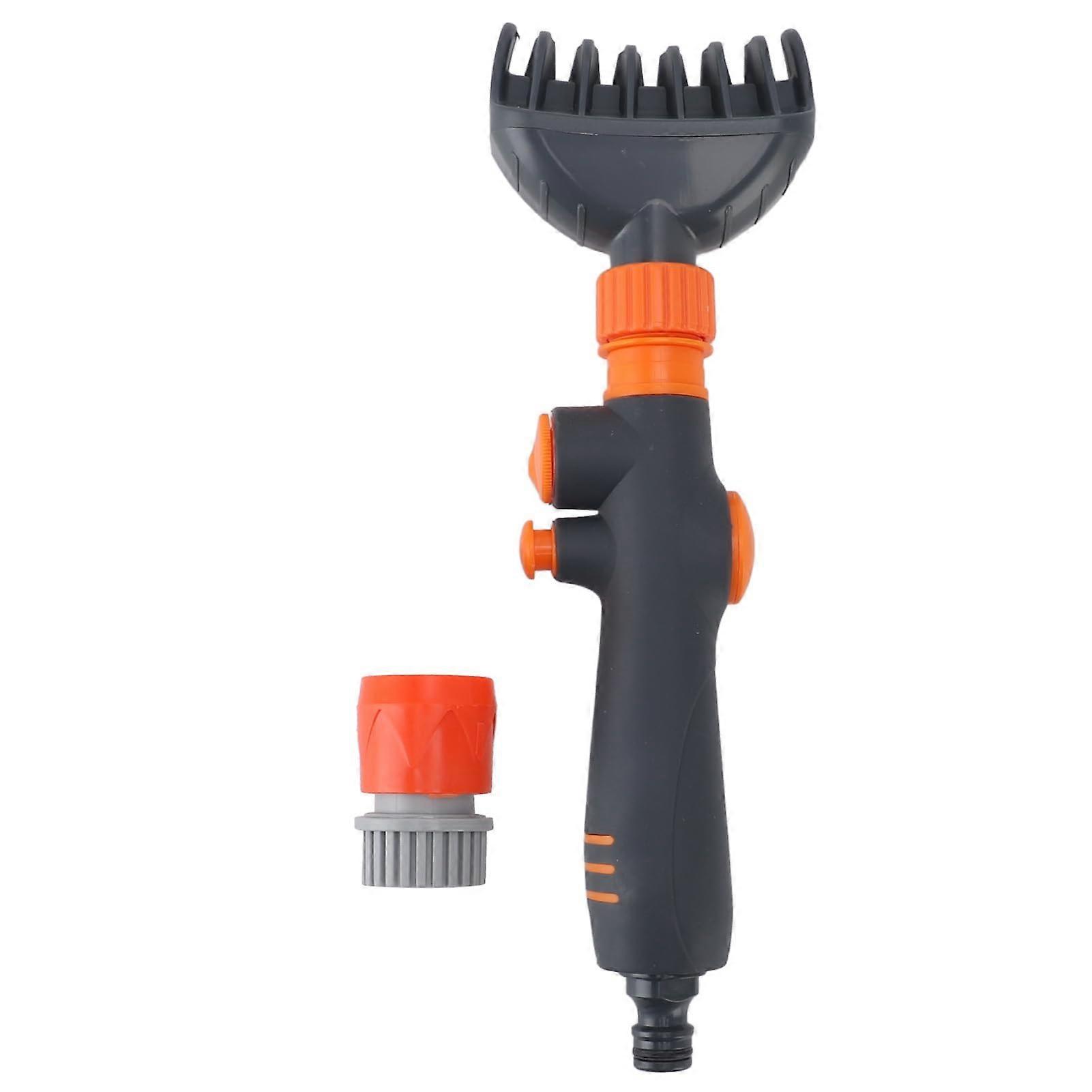 Pool Filter Cleaning Tool with Efficient Rinsing Design, Reusable Spa Filter Brush Hose Attachment