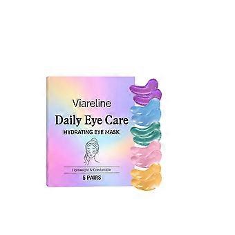 Multicolor Hydrating Eye Masks 5 Pairs Lightweight Comfortable Reduces Puffiness Dark Circles Under Eye Treatment Gift