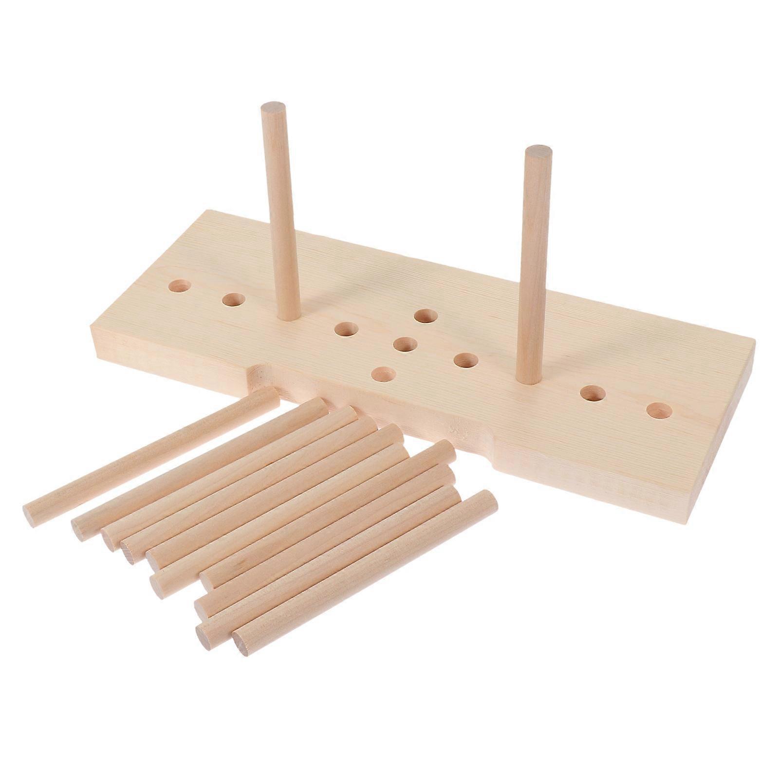 Brown Wooden Bow Maker DIY Tool 1Set for Bowknot Making