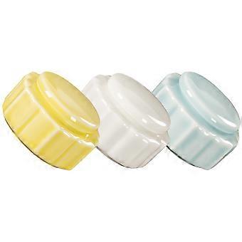 3Pcs Ceramic Small Medicine Jar for Storage Lip Balm Container Set