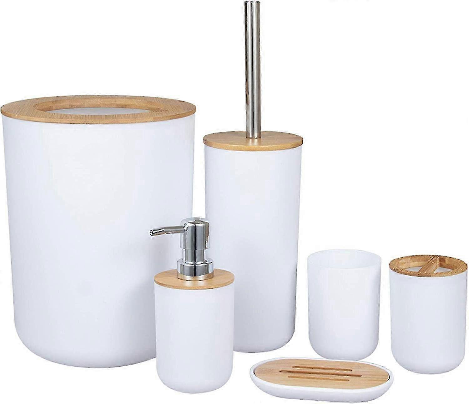 Bathroom accessory set (white)