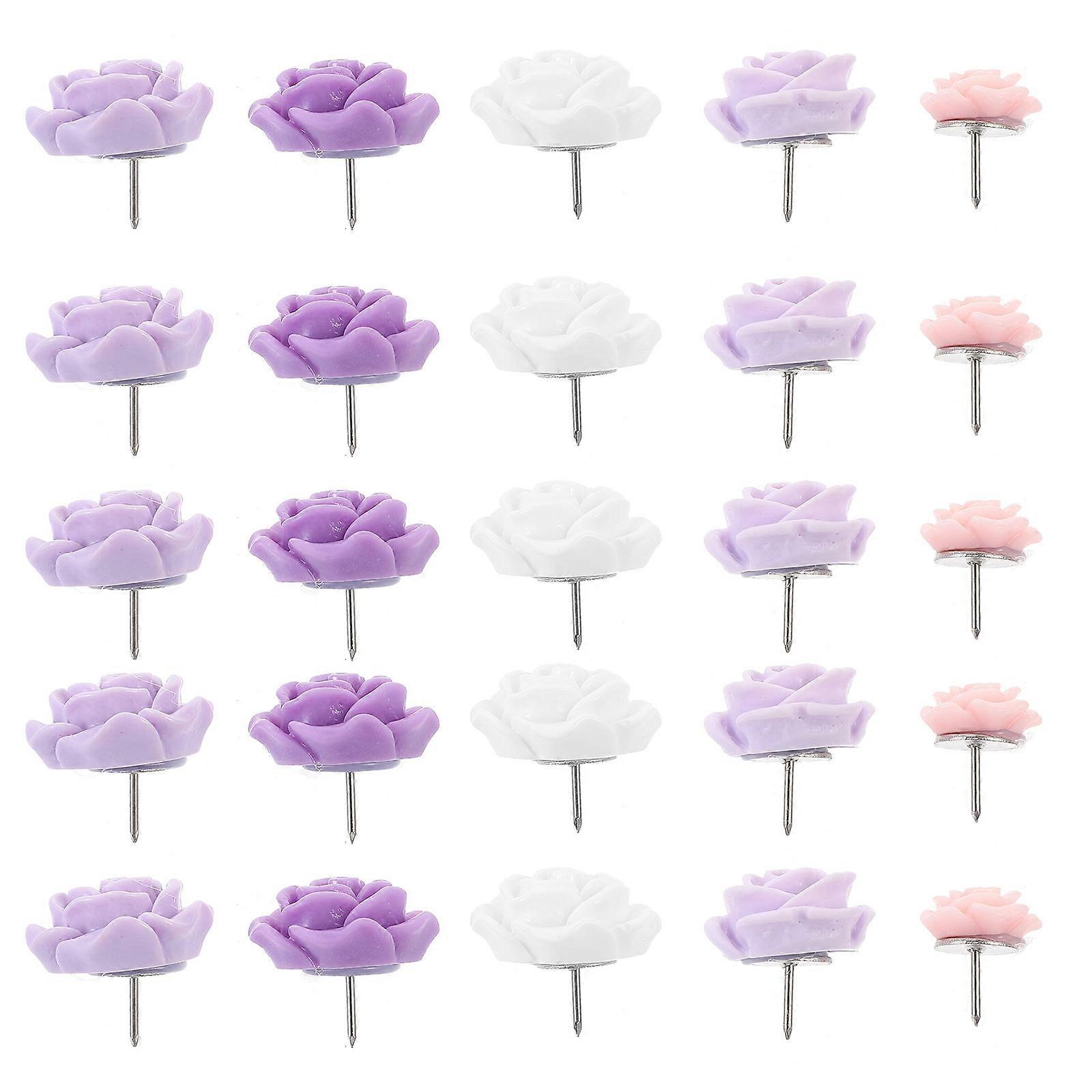 40Pcs Delicate Pushpins Multi-function Thumb Tacks Convenient Thumbtacks Map Accessory