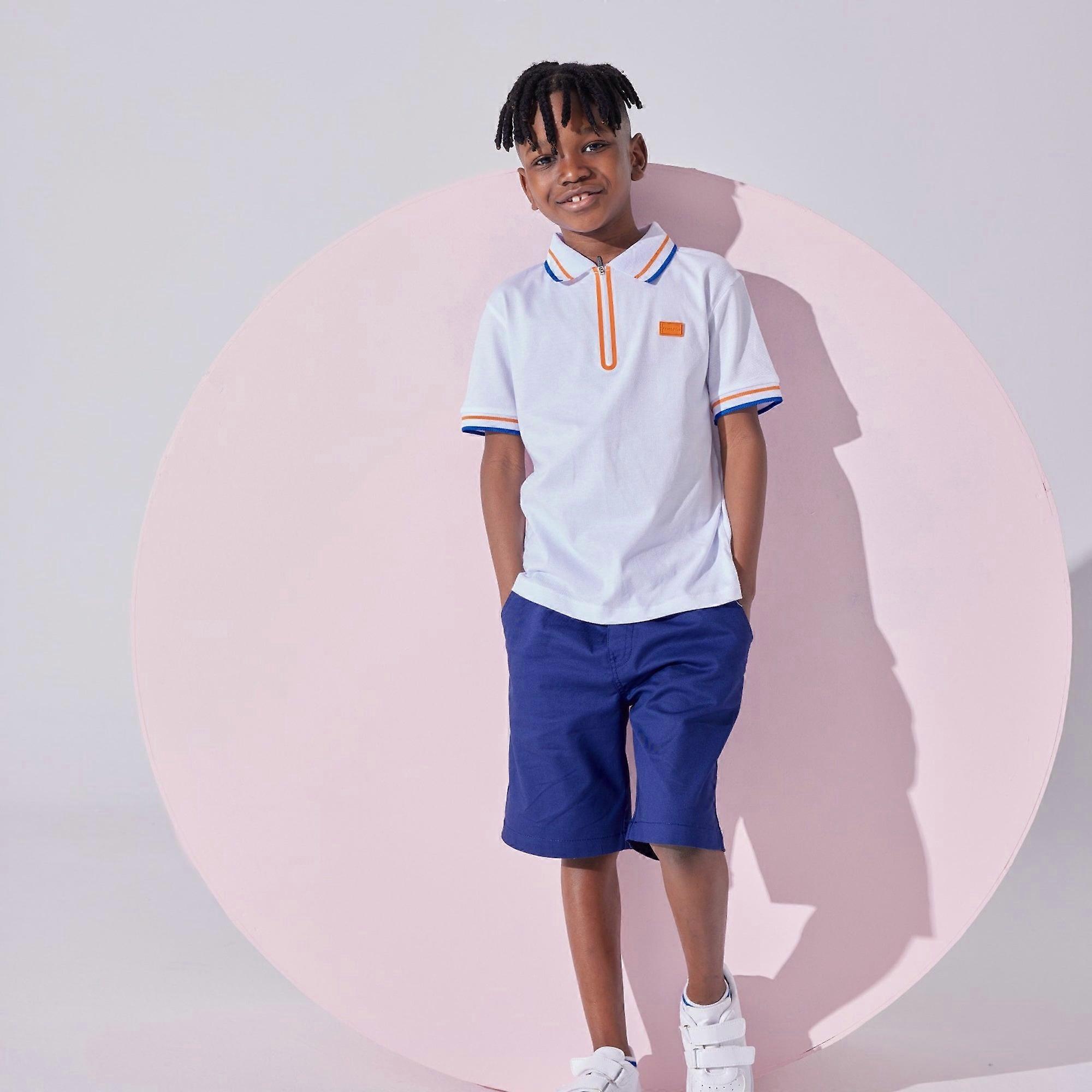 Felice Collared Short Sleeve Tshirt With Zip