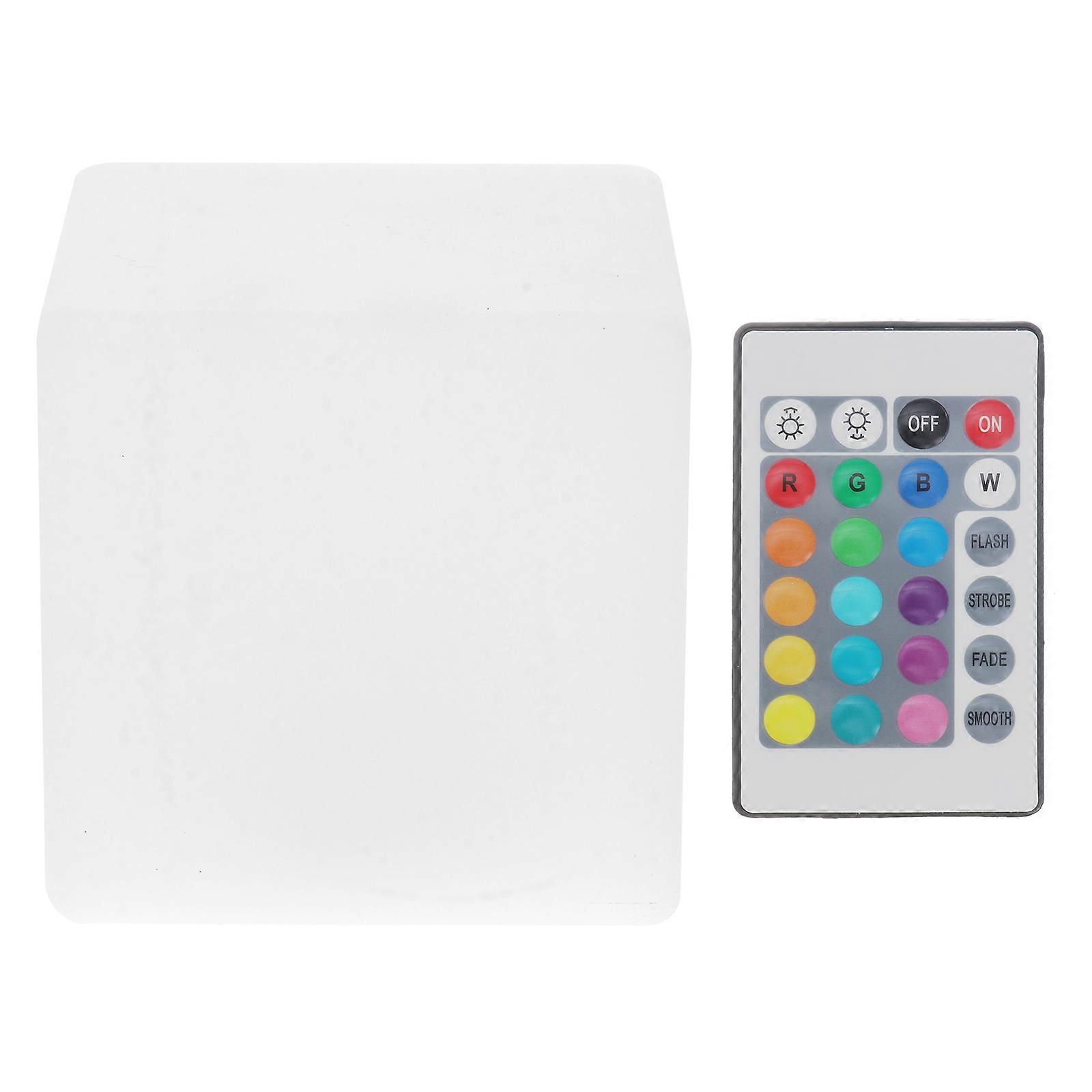 LED Cube Light Multi-Color Cordless Night Lamp (Battery Operated)