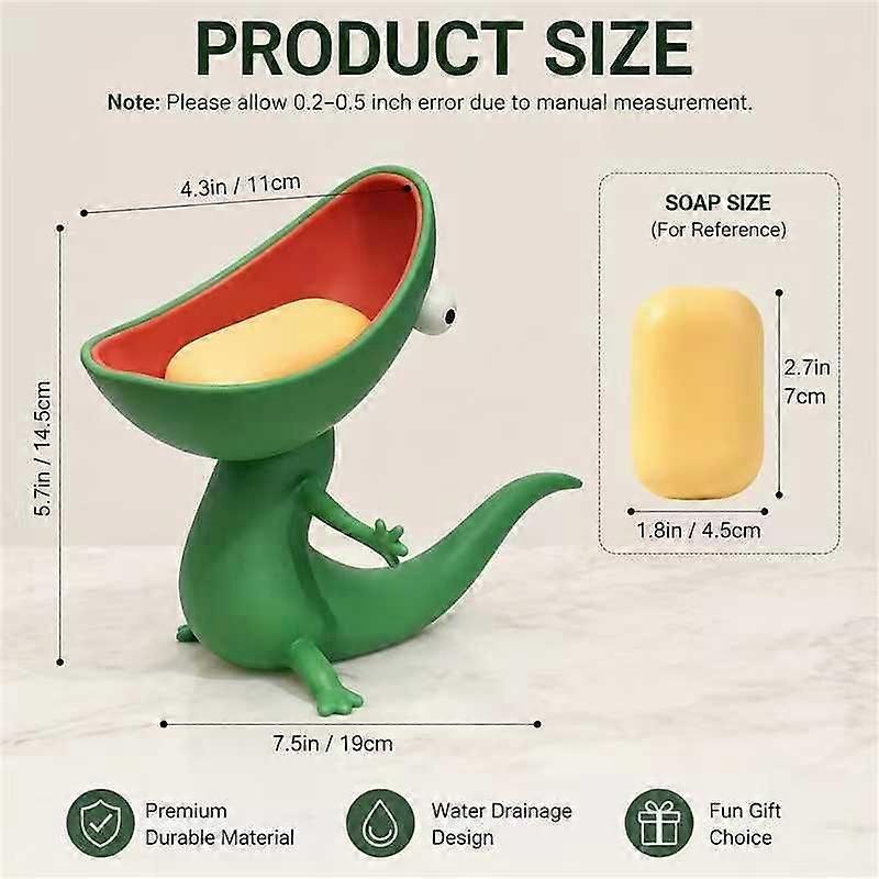 Thin Lizard Shaped Storage Box, Multi-purpose Decor for Soap, Keys & Desk