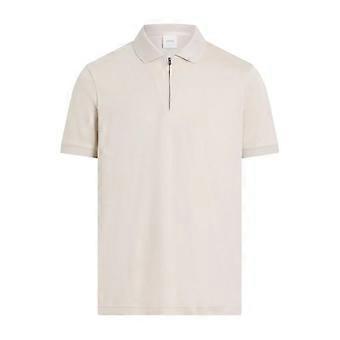 Boss Herren Poloshirt mit Reißverschlusskragen, regulären Ärmeln