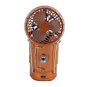 Solar Power Rechargeable With Fan Led Tent Lamp Flashlight Camping Lantern Light Ft 25-26