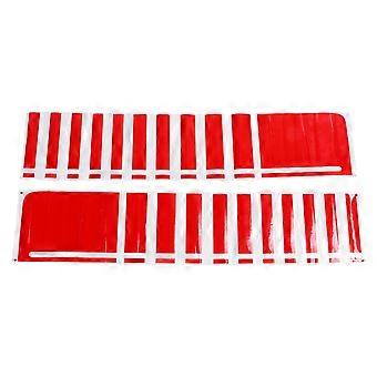 1 Pair Car Hood Stripes Decal Left Right Auto Body Racing Sporty Sticker Decoration for SUV Trucks Off Road Vehicles Red