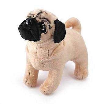 30 cm großer brauner Mops-Plüschhund, Kuscheltier für Kinder, Geschenkidee für Weihnachten, Geburtstag -N
