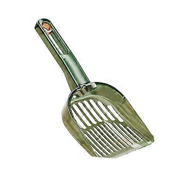Cat Litter Scooper with Ergonomic Handle Widened Hollow-out Design Reusable Pet Poops Shovel