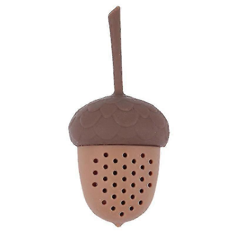 Tea Infuser Pine Cone Teapot Silicone Tea Strainer Tools(brown4pcs