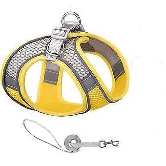 Veeki Walk-in Dog Harness And Leash Set - Summer Dog Vest With Super Breathable Mesh, Reflective No Pull Pet Carrier, Suitable For Outdoor Walking, Tr