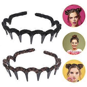 2pcs denti ondulati cerchi per capelli antiscivolo moda fascia copricapo accessori per capelli