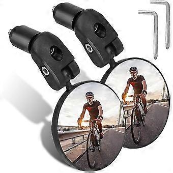 Specchietti retrovisori per bici da manubrio, specchietti retrovisori grandangolari HD per bicicletta, specchio convesso con rotazione regolabile a 360 gradi per manubrio