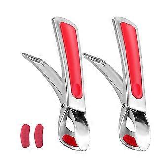 Plate Gripper Compatible With Pot Accessories Pans Gripper Hot Plate Bowl Retriever For Oven Red