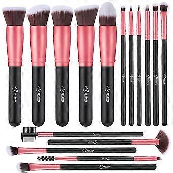Das Make-up-Pinselset umfasst ein 16-teiliges Set, darunter ein Foundation-Verblendpinsel.