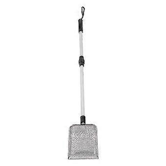 Extendable Cat Litter Scoop Long Handle Stainless Steel Metal Chicken Poop Scooper for Litter Box Chicken Coop 26-27