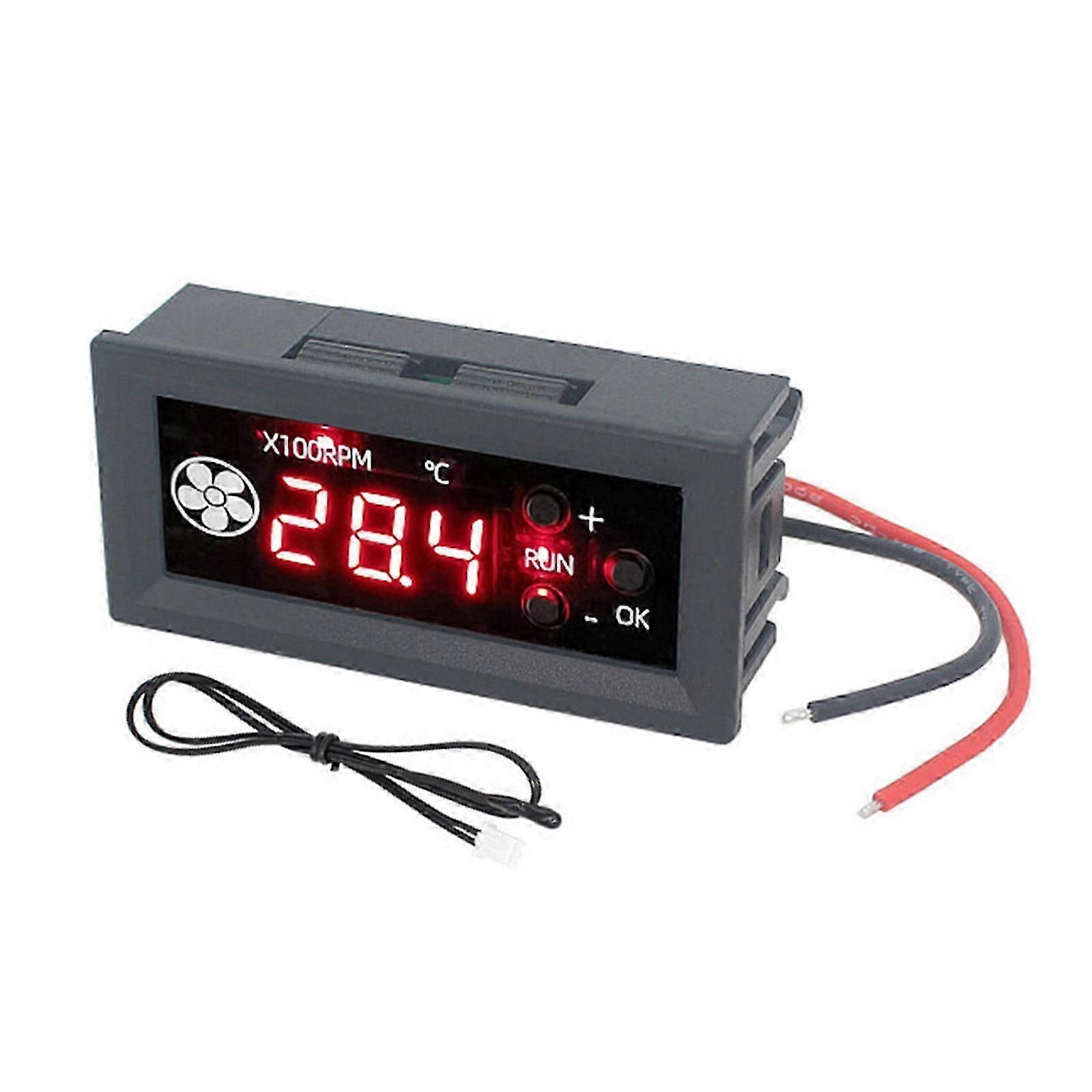 4 Wire Pwm Fan Temperature Control Speed Controller 12V3A Digital Display Temperature Controlled Governor Enduring