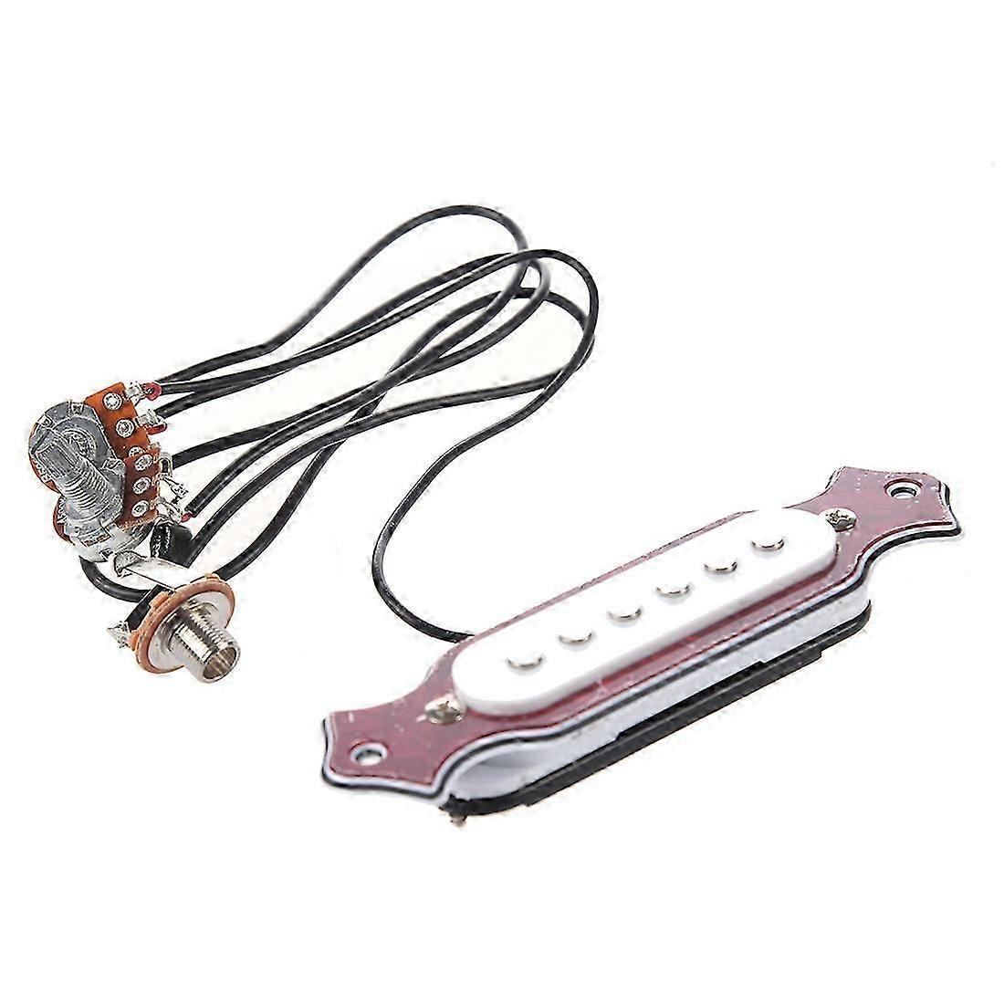 Magnetisk akustisk gitarpickup med én spole