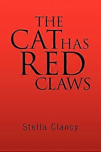 The cat has red claws