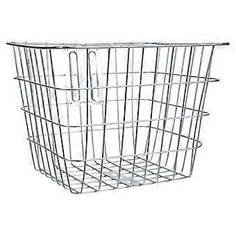 Bicicletas Profesionales Cesta delantera Cesta de bicicleta de alambre de hierro Cesta de manillar de bicicletas (plata)