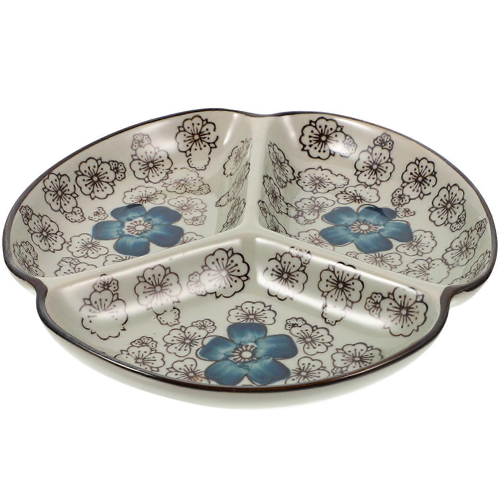 Food Serving Plate Divided Diet Dinner Plate Multi-function Serving Plate Home Accessory