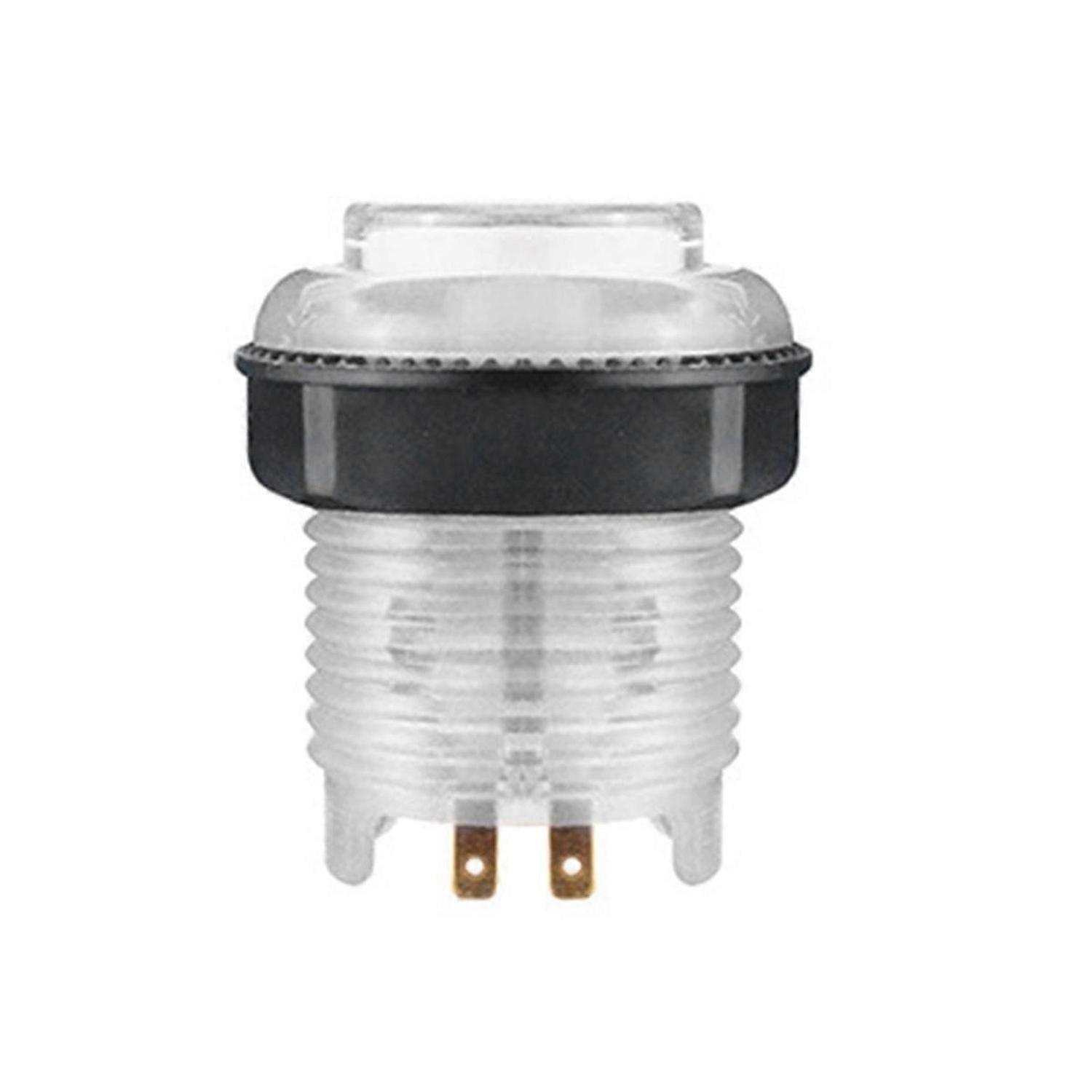 1PCS Illuminated Led Push Button 28mm Nut White