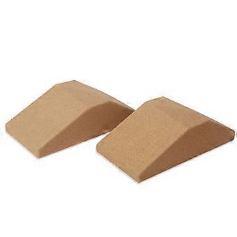Kurken squat wedges met opbergtas voor squats met verhoogde hielen.