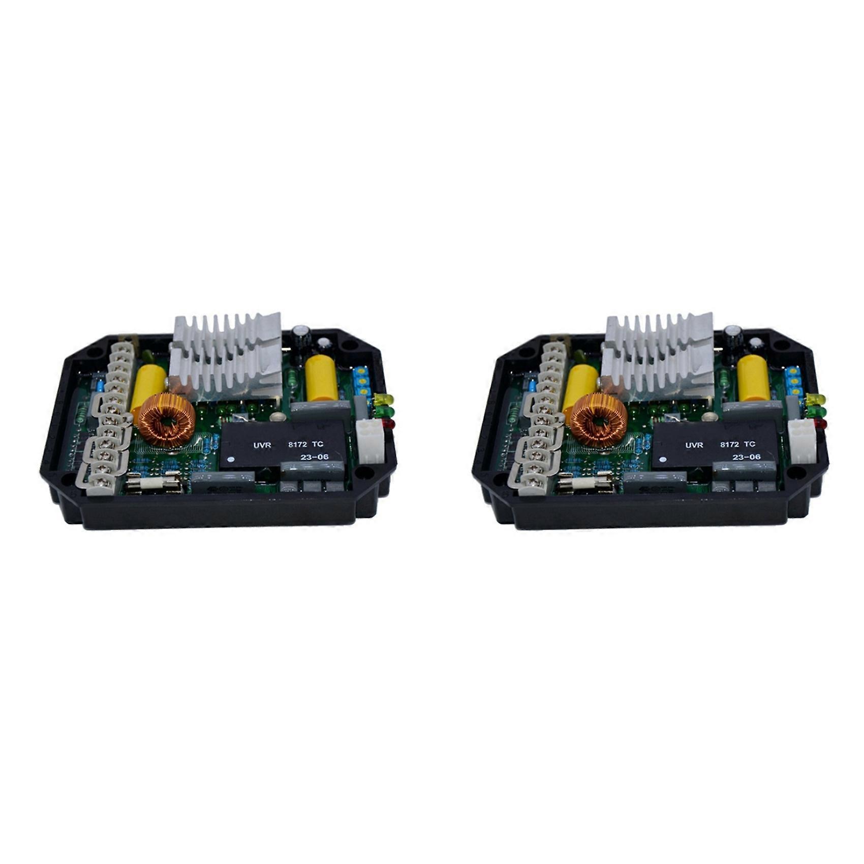 2X UVR6 AVR Automatic Voltage Regulator Generator Stabilizer Alternator Single Three Phase Adjuster