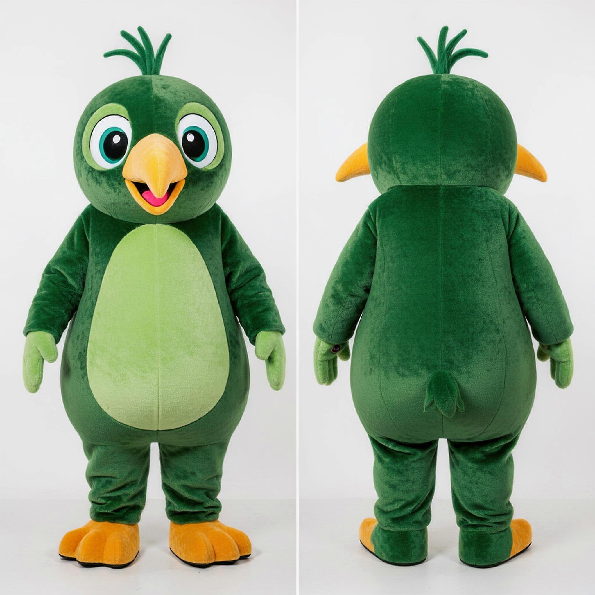 MASTICOT Forest Green Rounded Kiwi Mascot