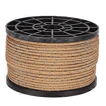 Camping Tent Rope 50 Meters High Density Anti UV Wear Resistant Khaki Reflective Outdoor Camping Rope