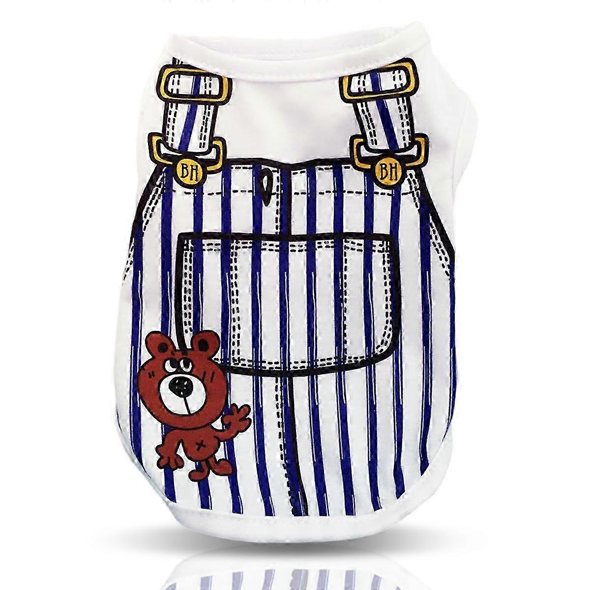 Soft Bear-Print Pet Vest