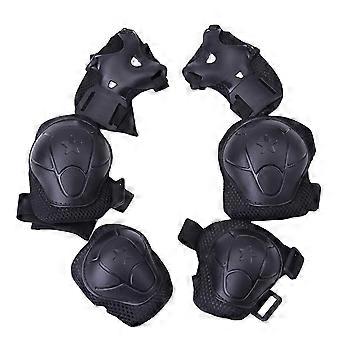 Kids Roller Skating Knee Elbow Wrist Pads Protective Guards 6Pcs Set