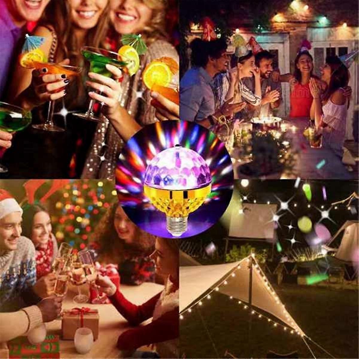 Convenient Plug-In Design Rotating Disco Light with E27 Sockets