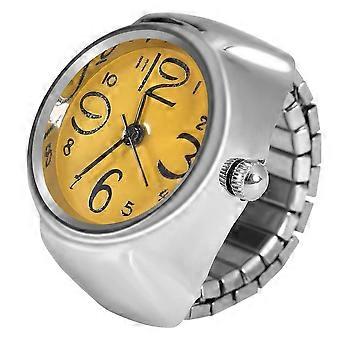 Yctze Quartz Ring Watch with Durable Alloy Case