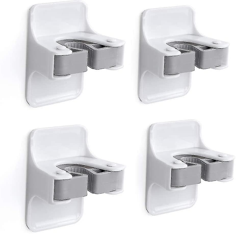 4pcs veggmontering selvklebende solid kosteskaft kostegriper