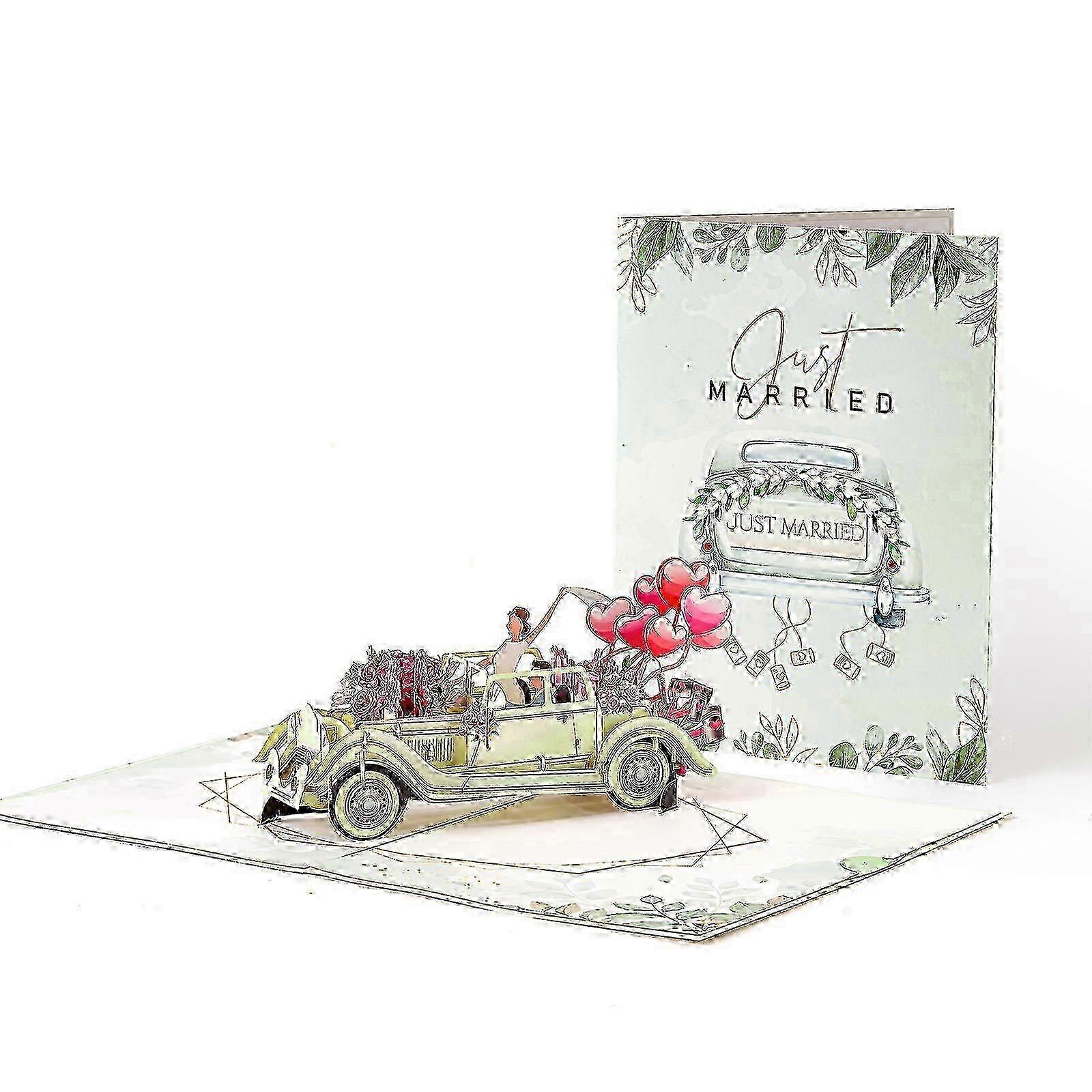 Eco-Friendly 3D Wedding Pop-Up Card