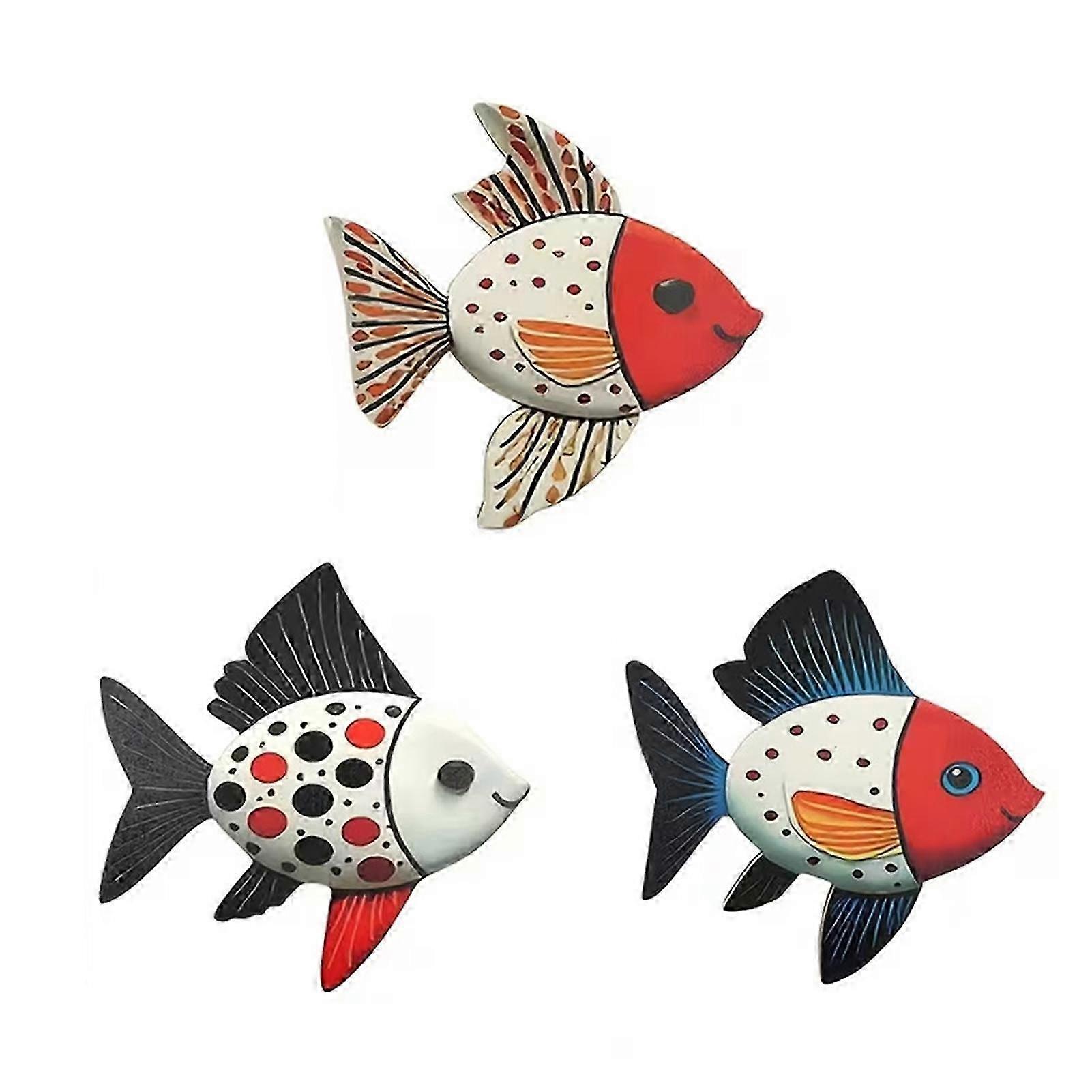Nautical Wooden Fish Wall Set