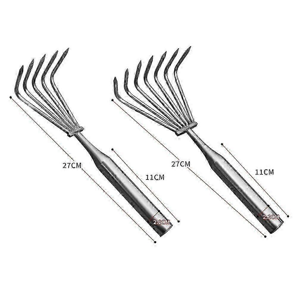 5 Tooth Stainless Steel Yard Rake