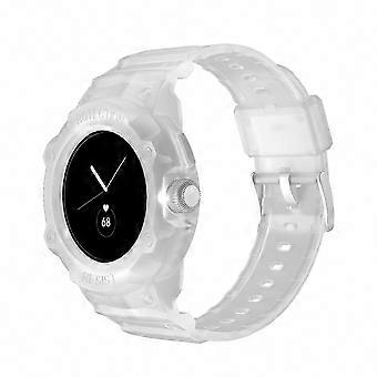 Integrated TPU Watch Band Compatible with Google Pixel Watch, Adjustable Elastic Strap Replacement