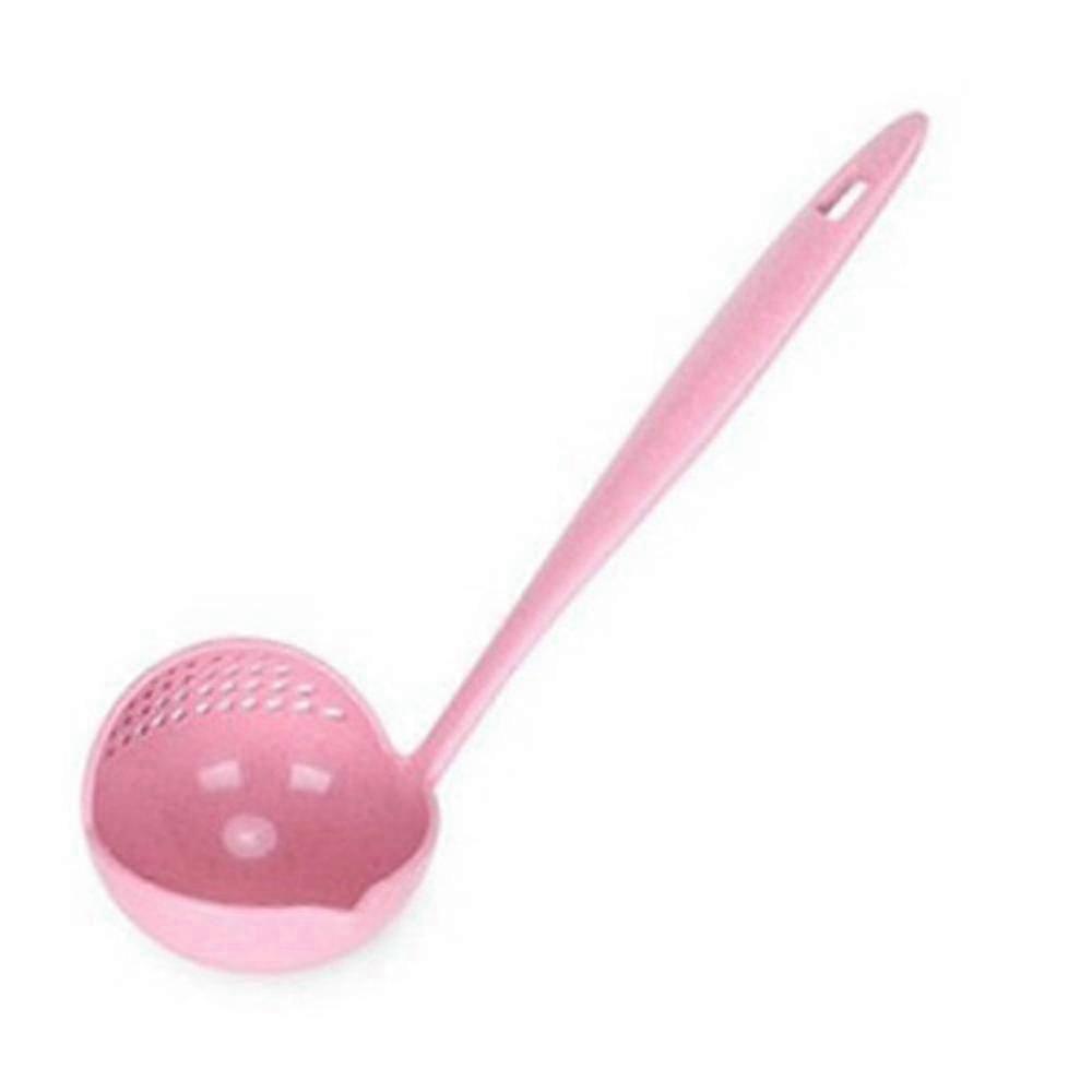 Versatile Wheat Straw Two-in-One Kitchen Spoon