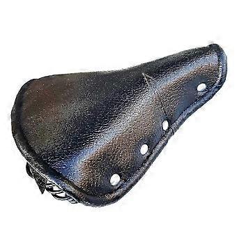 Breiter Vintage-Sattel mit Federung, PU-Leder