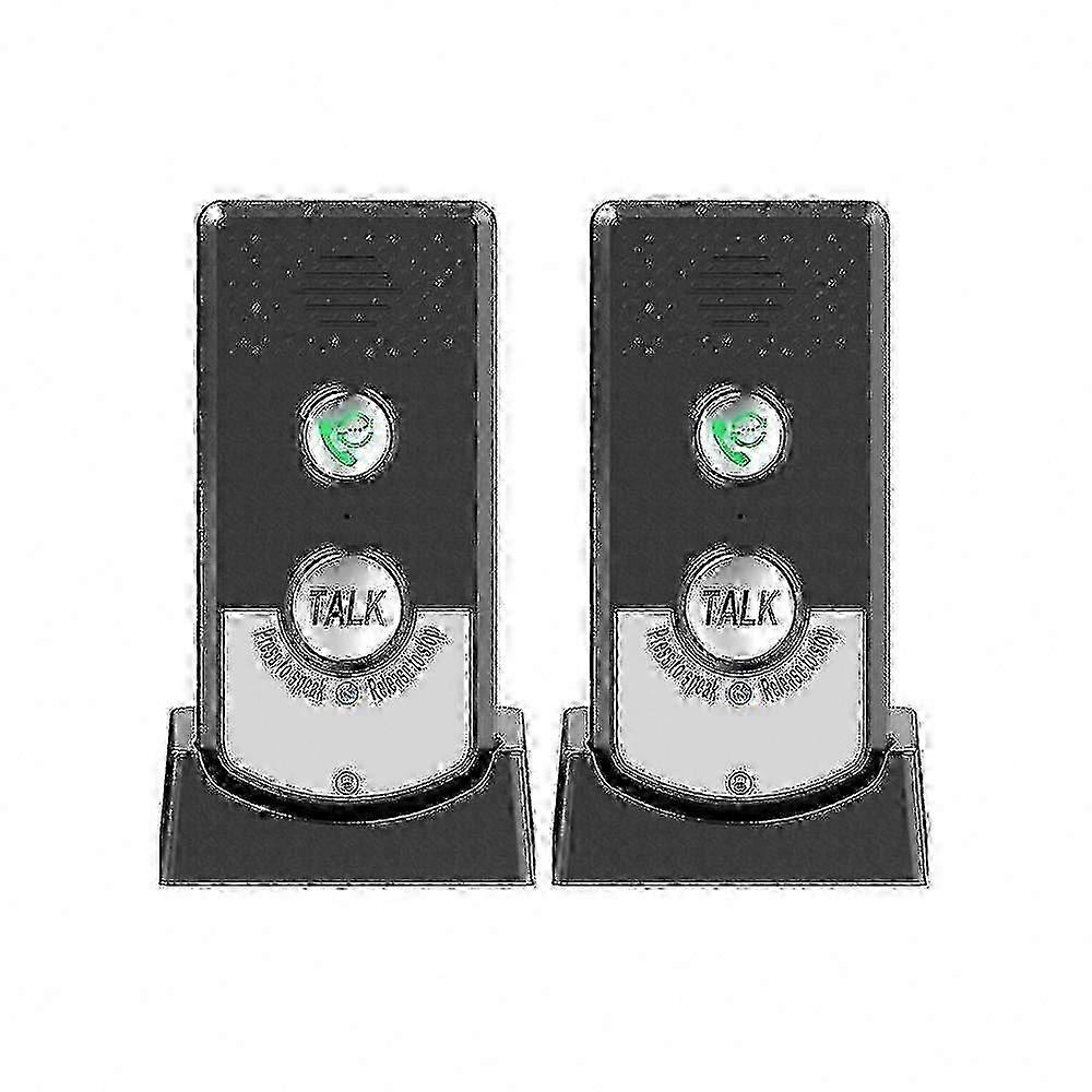 2-Pack Wireless Intercom System for Home, Bidirectional Voice Communication, Ultra-Long Range Portable Intercoms, Black